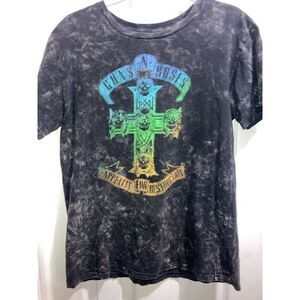 Guns and Roses Appetite for Destruction Acid Wash T-shirt Medium